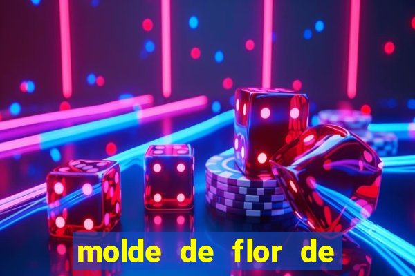 molde de flor de eva grande para imprimir