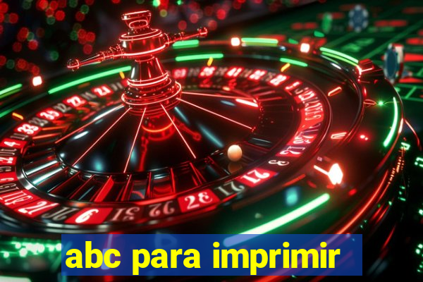 abc para imprimir