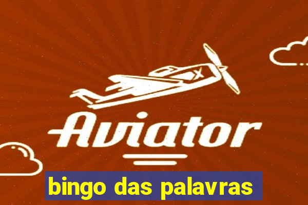 bingo das palavras