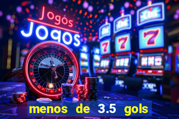 menos de 3.5 gols o que significa betano