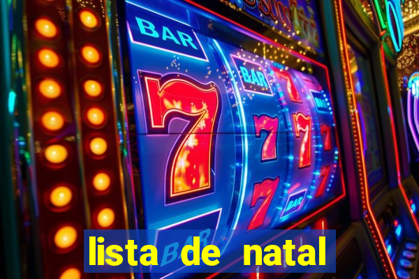 lista de natal para imprimir