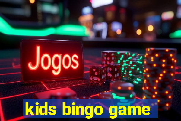 kids bingo game