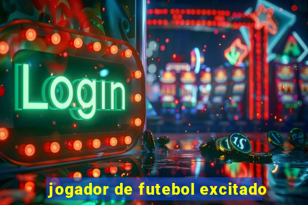 jogador de futebol excitado