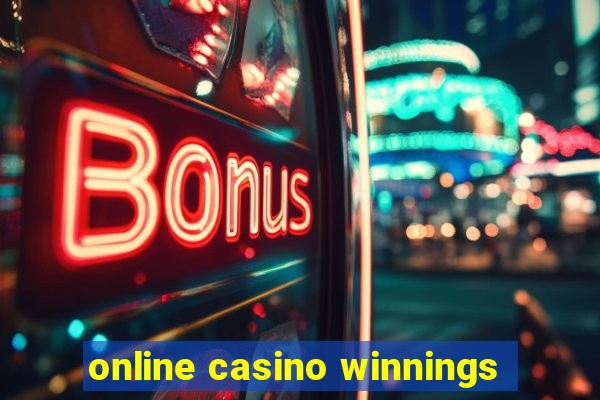 online casino winnings