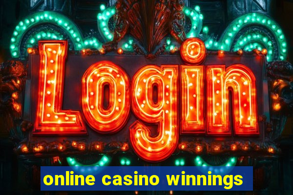 online casino winnings