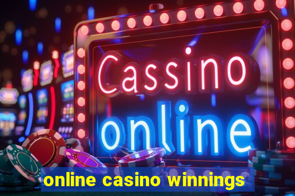 online casino winnings