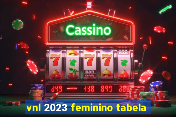 vnl 2023 feminino tabela