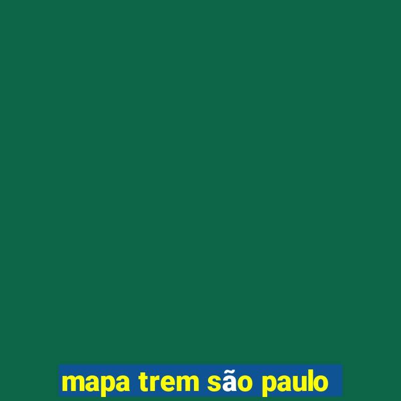 mapa trem são paulo