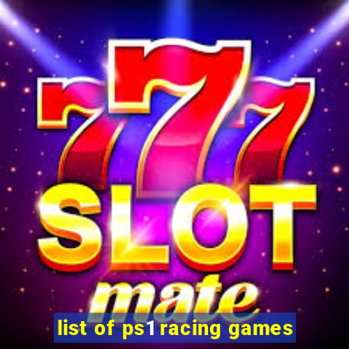 list of ps1 racing games