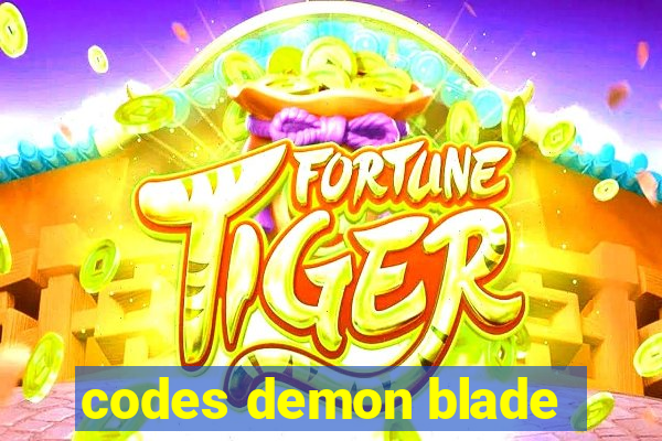 codes demon blade