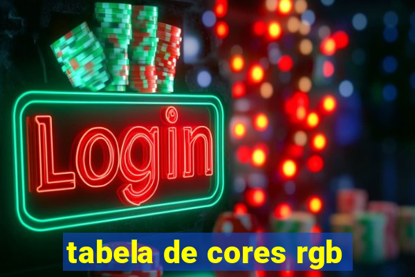 tabela de cores rgb