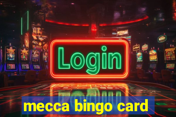 mecca bingo card