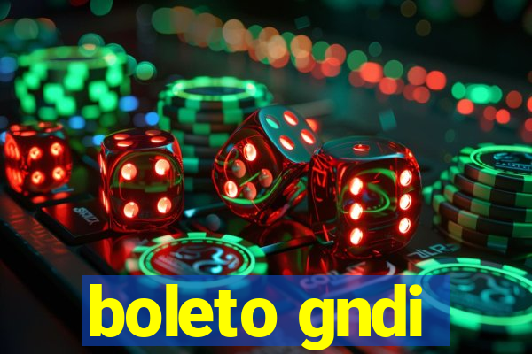 boleto gndi