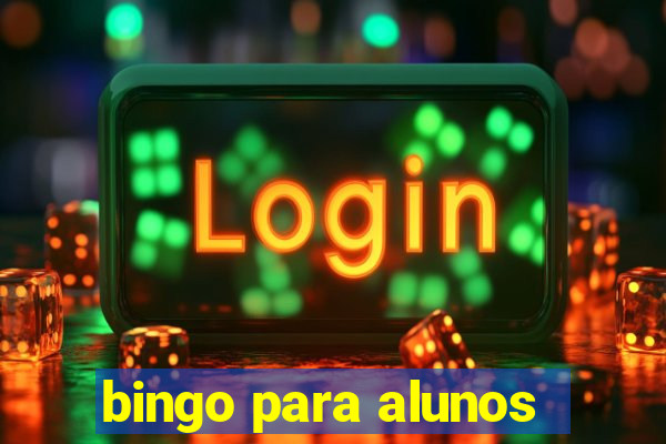 bingo para alunos