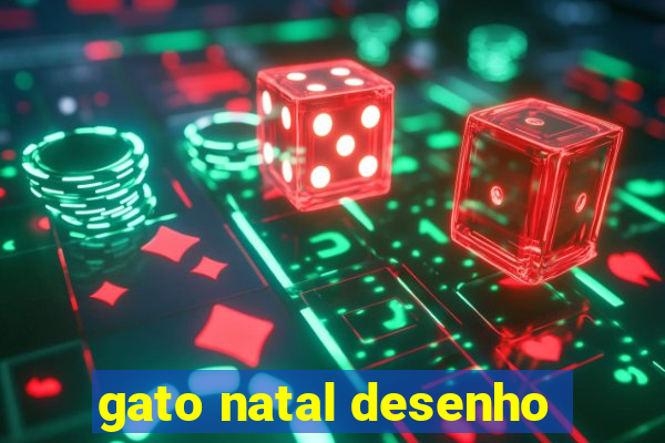 gato natal desenho