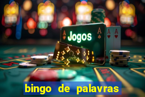 bingo de palavras para o 4 ano