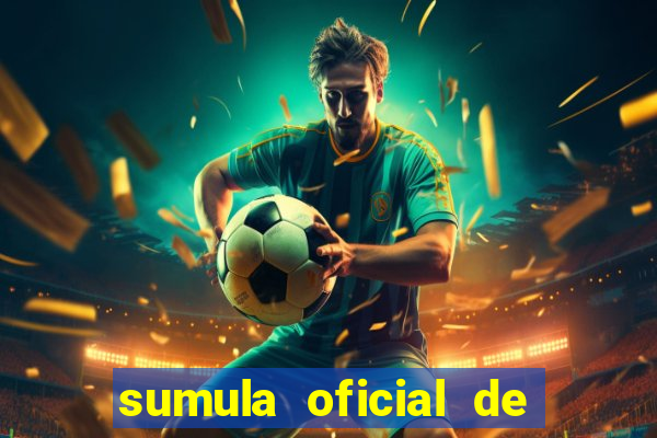 sumula oficial de futebol 7 society excel