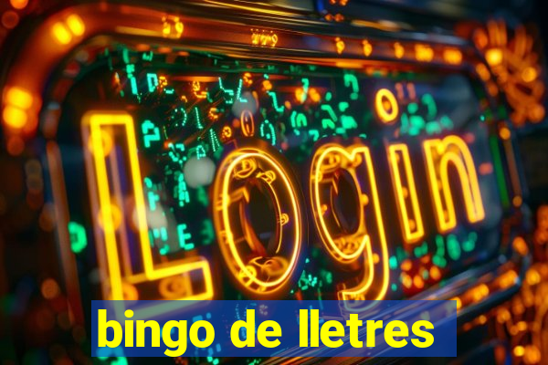 bingo de lletres