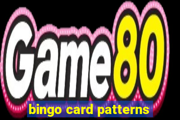 bingo card patterns