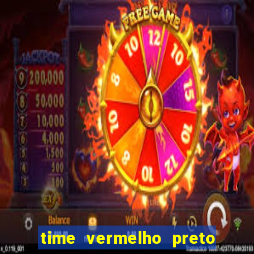 time vermelho preto e branco