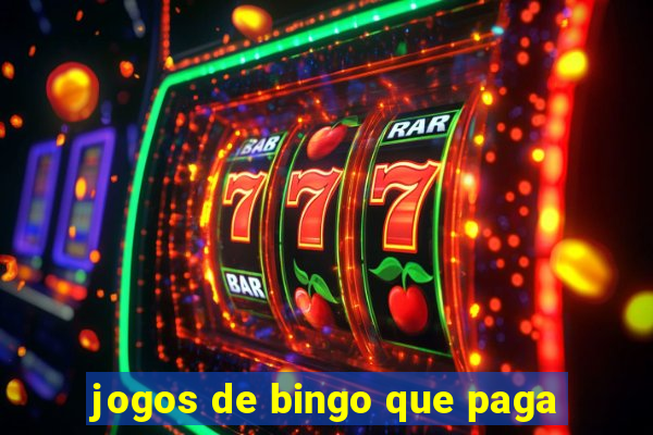 jogos de bingo que paga