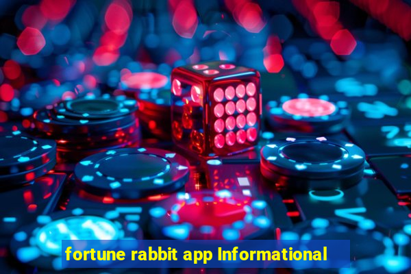 fortune rabbit app Informational