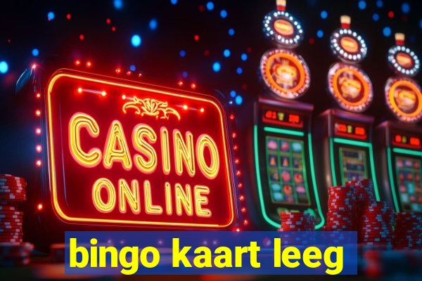 bingo kaart leeg