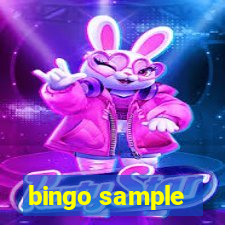 bingo sample