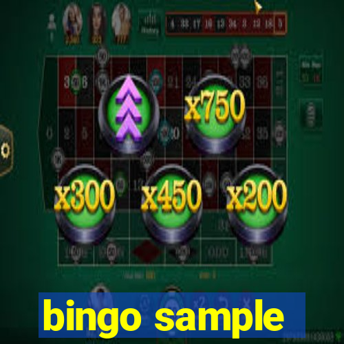 bingo sample