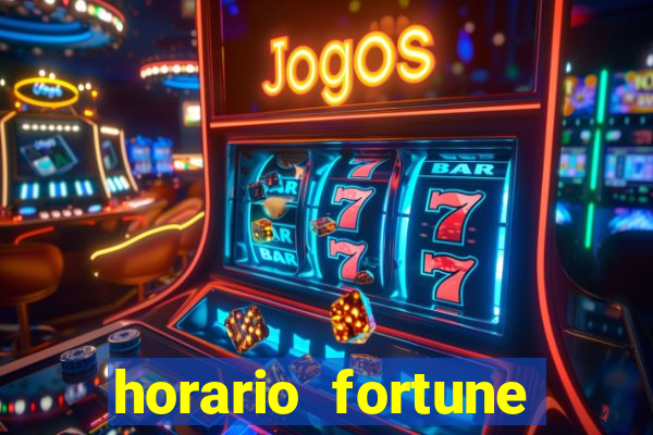 horario fortune tiger hoje