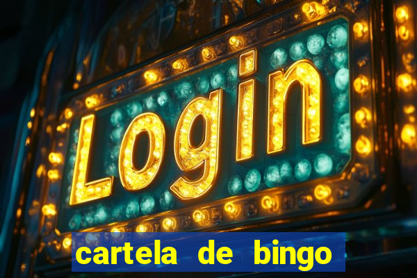 cartela de bingo da sorte