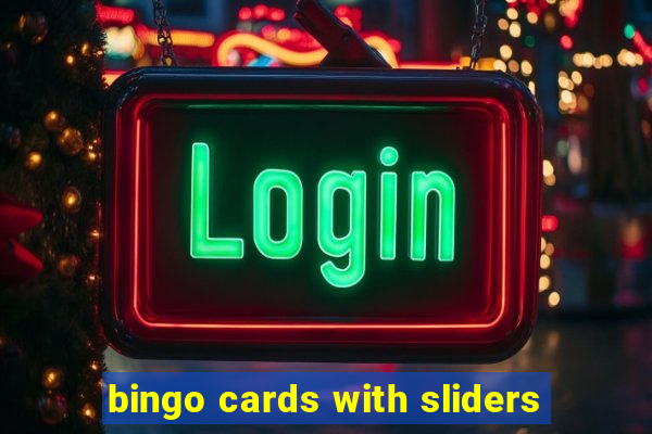 bingo cards with sliders