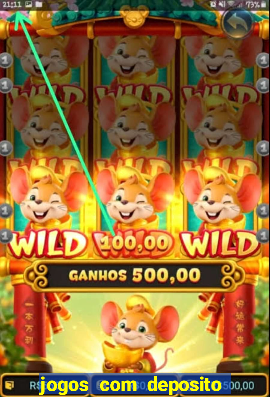 jogos com deposito de 10 reais