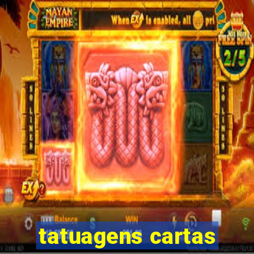 tatuagens cartas