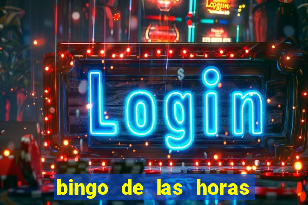 bingo de las horas para imprimir