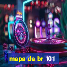 mapa da br 101