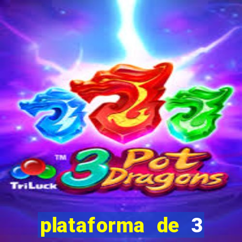 plataforma de 3 reais jogo