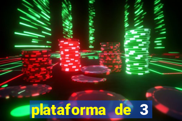 plataforma de 3 reais jogo