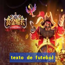 texto de futebol de 20 linhas