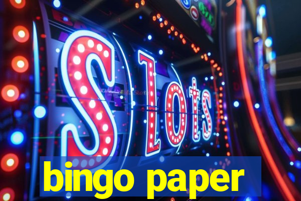 bingo paper