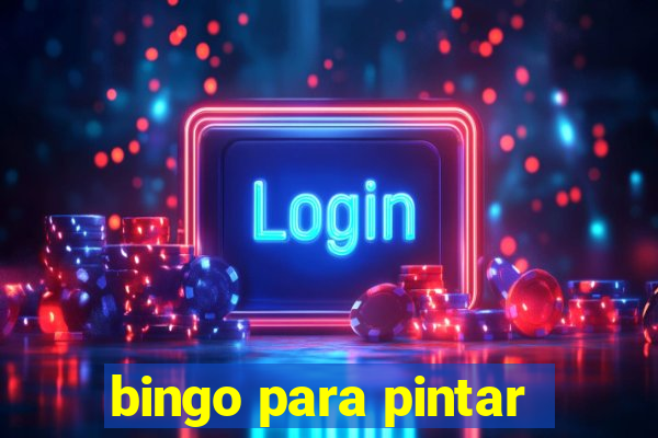 bingo para pintar