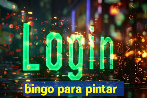 bingo para pintar