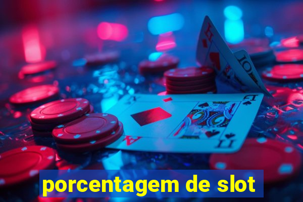 porcentagem de slot