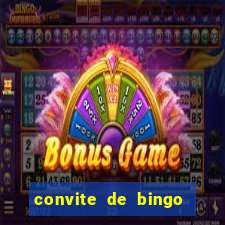 convite de bingo para editar