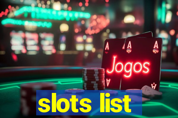 slots list