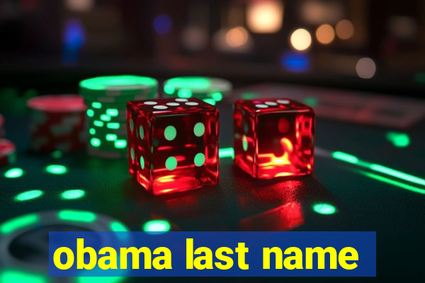 obama last name