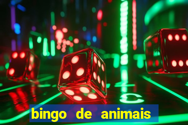 bingo de animais para educa??o infantil