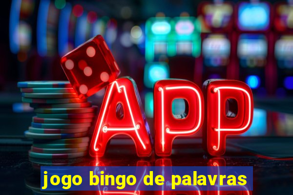 jogo bingo de palavras