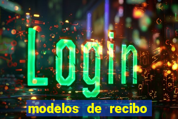 modelos de recibo de pagamento word