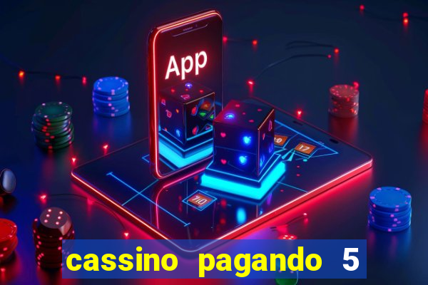 cassino pagando 5 reais no cadastro